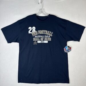 Marshall Faulk Hall of Fame 2011 T-Shirt XL Navy NFL Canton Collection NWT